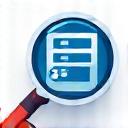 Icono de lupa para diagnóstico